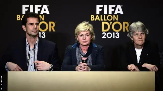 Ralf Kellermann, Silvia Neid and Pia Sundhage