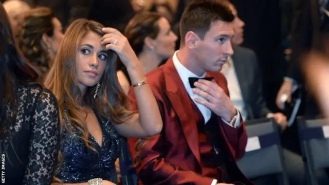 Lionel Messi and partner Antonella Roccuzzo