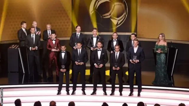 FIFpro World XI (minus absent Xavi)