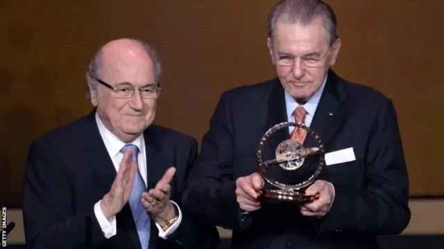 Sepp Blatter and Jacques Rogge