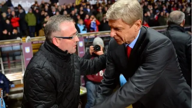 Paul Lambert and Arsene Wenger