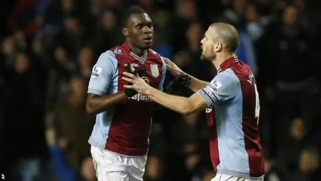 Christian Benteke and Ron Vlaar