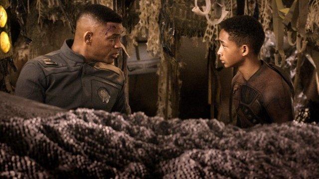 Will and Jaden Smith in After Earth