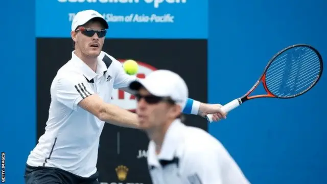 Jamie Murray (left) with John Peers