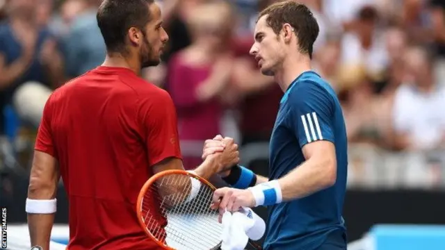 Feliciano Lopez (left) and Andy Murray