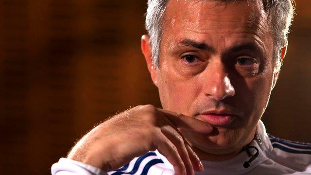 Jose Mourinho tells BBC Sport's Dan Walker he is "still the happy one"