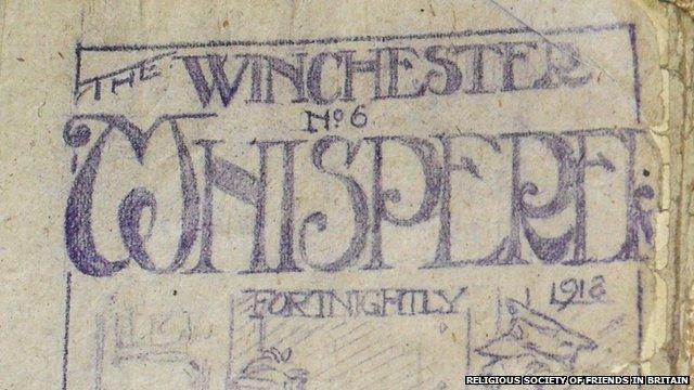 The Winchester Whisperer - secret newspaper produced by conscientious objectors in WW1