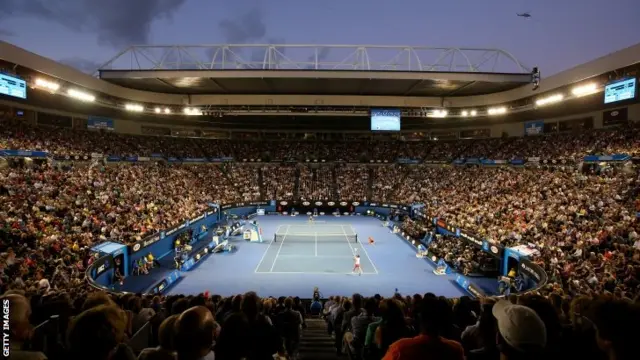 A general view of Rod Laver Arena