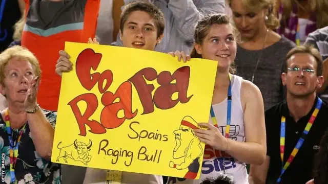 Fans of Rafael Nadal