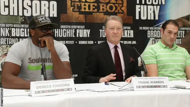 Dereck Chisora, Frank Warren and Tyson Fury