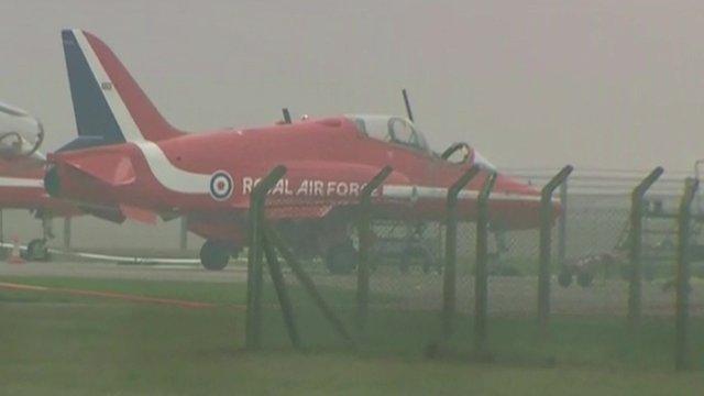 Red Arrows plane