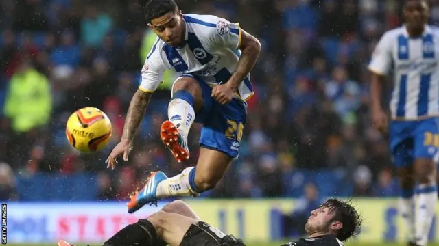 Liam Bridcutt in action for Brighton