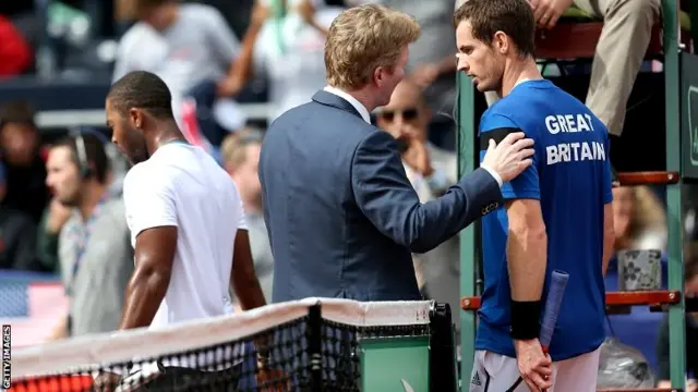 Jim Courier and Andy Murray