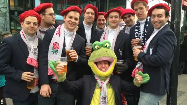 French fans in Paris