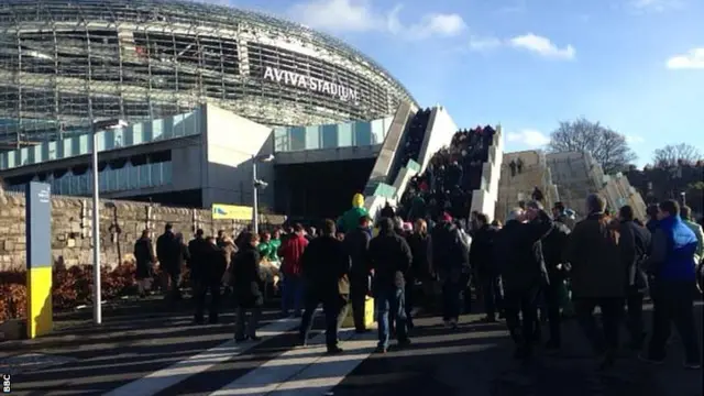 Fans in Dublin