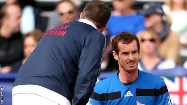 Leon Smith and Andy Murray