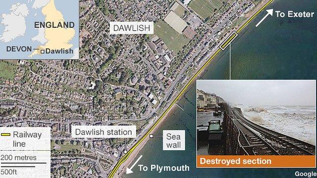 Map: Dawlish