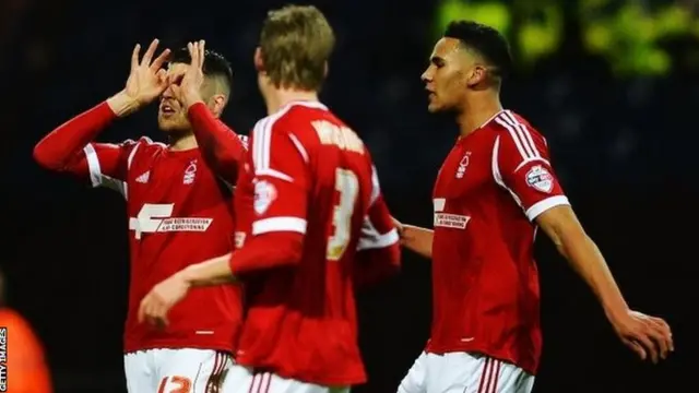 Nottingham Forest celebrate