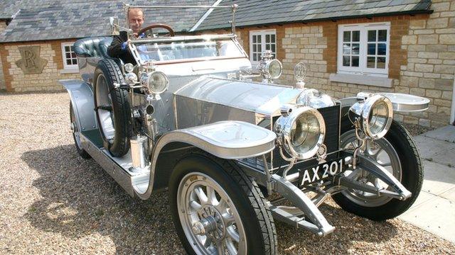 Andrew Marr in a Rolls-Royce Silver Ghost