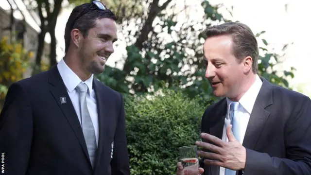 Kevin Pietersen and David Cameron