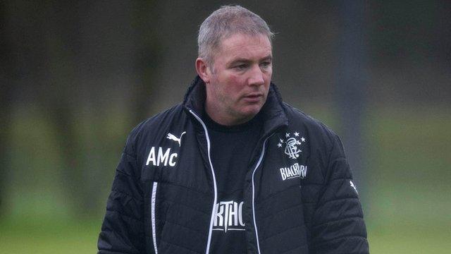 Rangers boss Ally McCoist