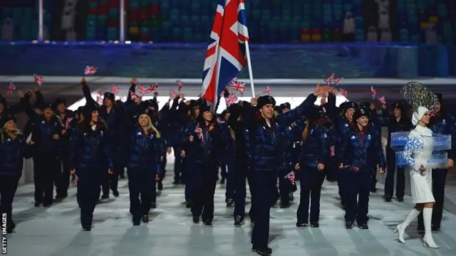 Team GB during their parade