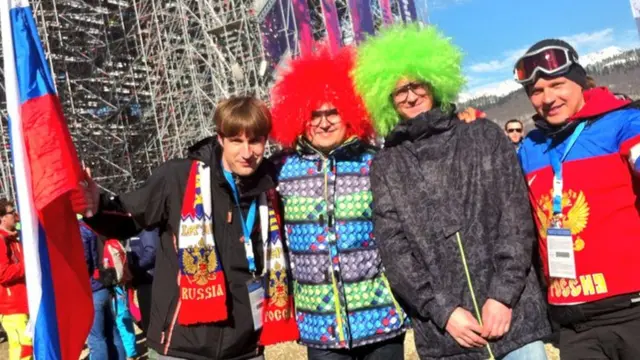 Fans in Sochi