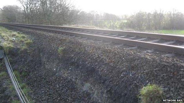 Landslip near Crewkerne