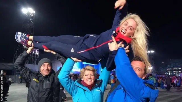 Aimee Fuller, Clare Balding, Graham Bell and Ed Leigh