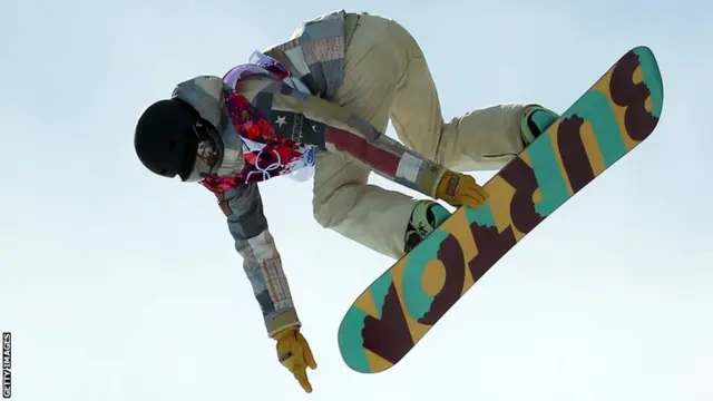 Snowboarder Kelly Clark of the United States takes part in the women's halfpipe qualifiers