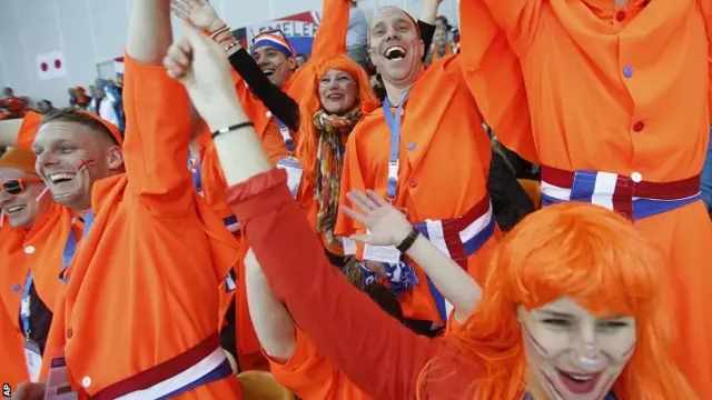 Fans at the speed skating