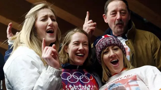 Lizzy Yarnold with her family