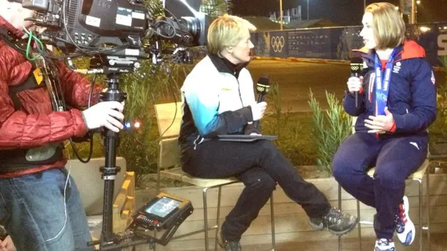 Clare Balding and Lizzy Yarnold