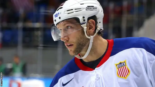 David Backes from ice hockey sochi NHL