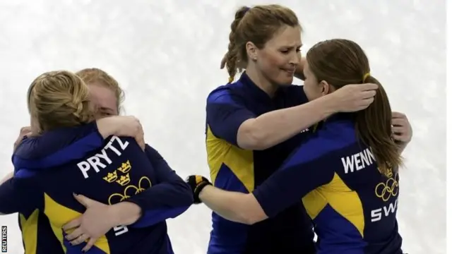 Sweden celebrate victory