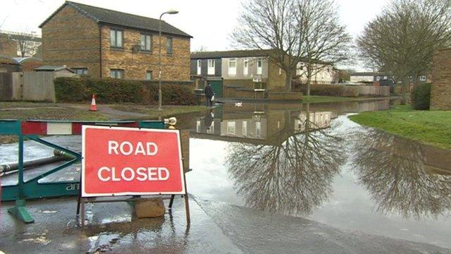 Flooding at Buckskin, Basingstoke