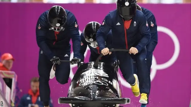 GB's four-man bobsleigh crew