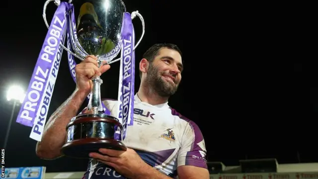 Cameron Smith with the World Club Challenge trophy