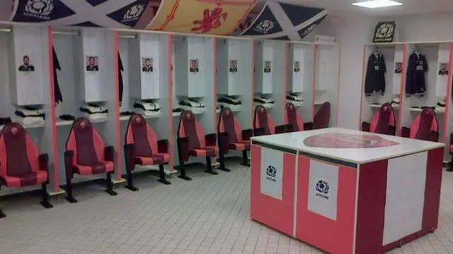 Scotland's dressing room