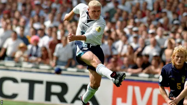 Paul Gascoigne 1996 v Scotland