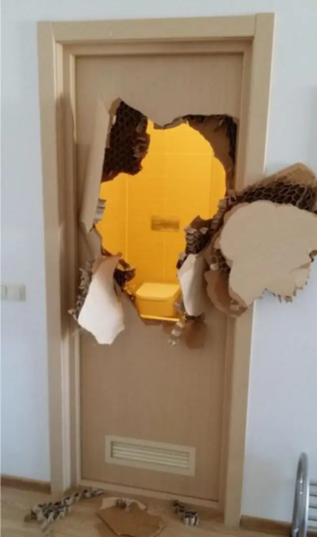 Broken door