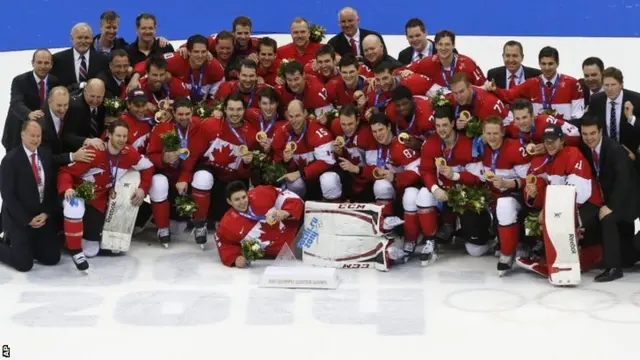 Canada celebrate victory