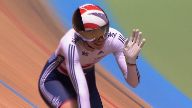 Becky James wins bronze in the women's team sprint at the World Track Cycling championships