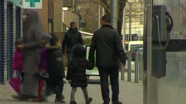 Somalis in Cardiff, Wales.