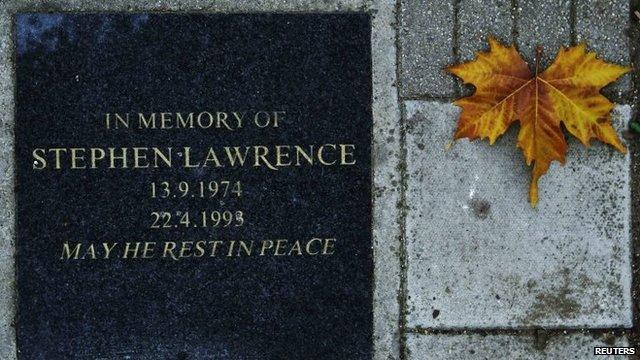 Stephen Lawrence memorial plaque