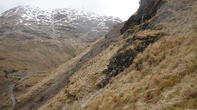 A83 landslide