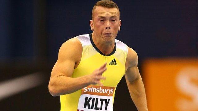 Great Britain sprinter Richard Kilty