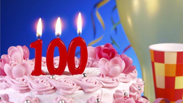 100th birthday cake