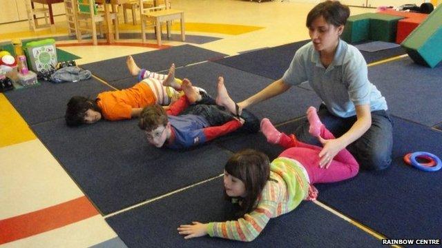 Children attending the Rainbow Centre's Saturday club