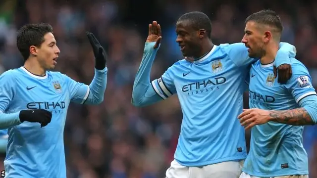 Yaya Toure and Samir Nasri